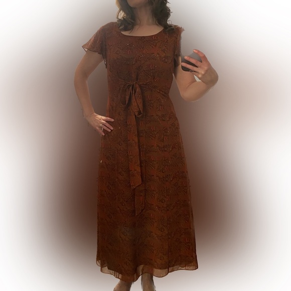 Coldwater Creek Silk Maxi Dress - Picture 3 of 8